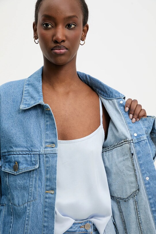 Answear Lab geaca jeans LD2363.hos albastru