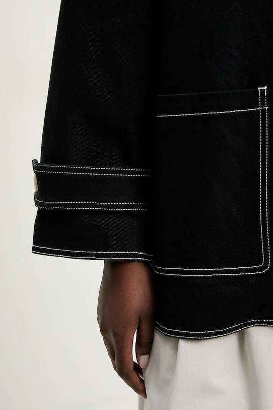 Answear.LAB kurtka koszulowa bawełniana LC240286.hos czarny