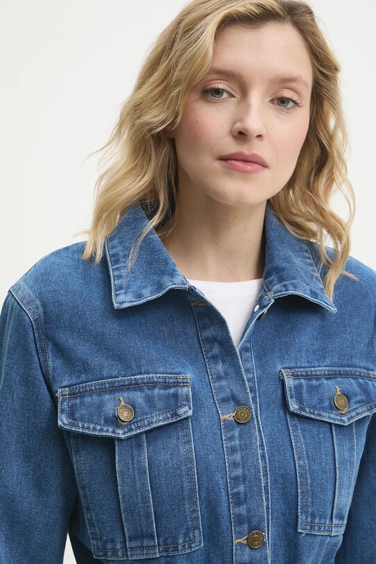 Answear Lab geaca jeans albastru VJ2431.hos