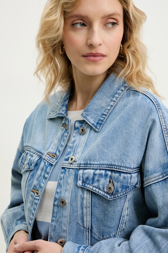 Answear Lab geaca jeans albastru HS5586.ms