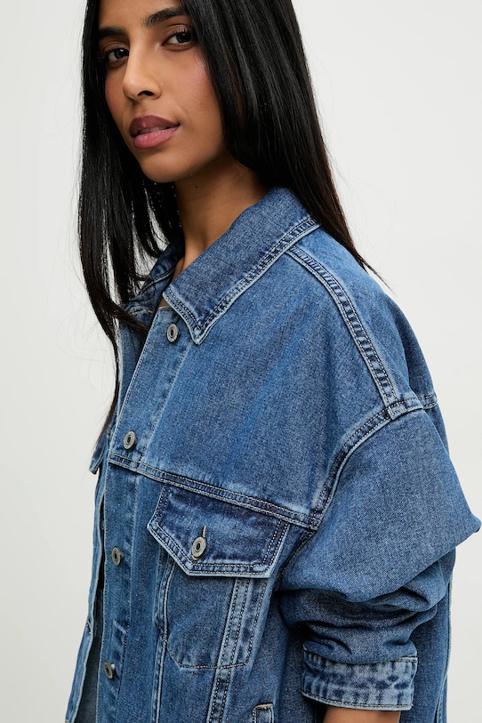 Answear.LAB kurtka jeansowa niebieski rd9006.1.flk