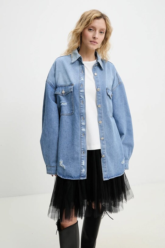 Джинсова куртка Answear.LAB джинс блакитний PK2418.ios