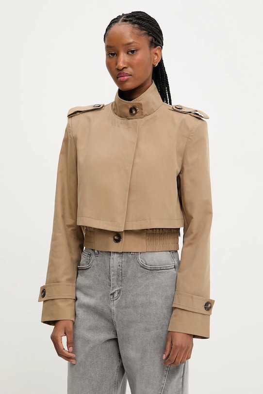 Answear.LAB rövid kabát nem szigetelt barna B9831GC.flk