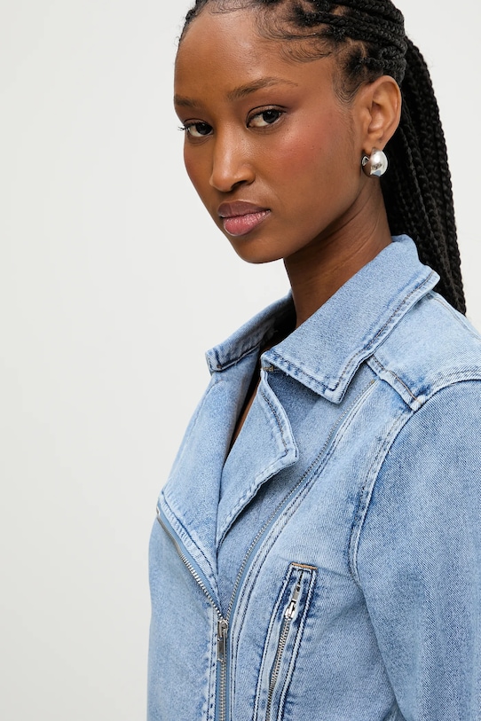 Answear.LAB kurtka jeansowa niebieski RD2507.fos