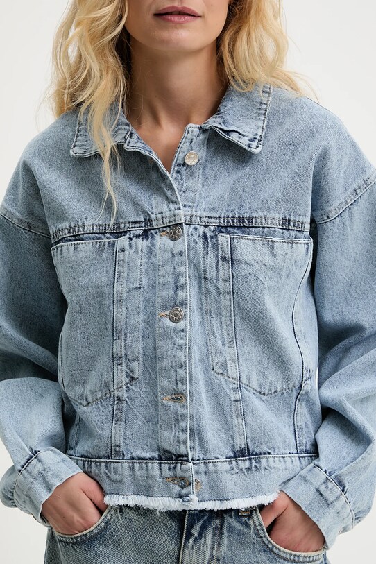 Answear Lab geaca jeans 5057.tos albastru