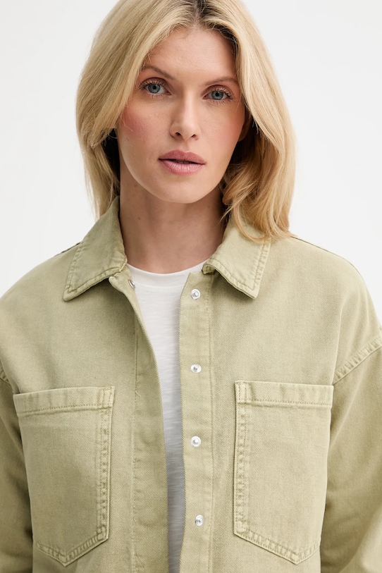 Answear Lab geaca jeans verde BCJ78.tos
