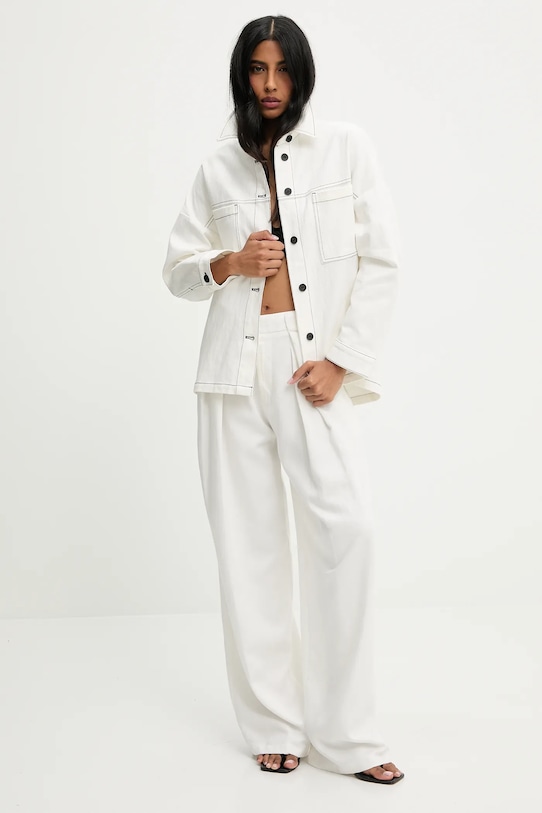 Answear Lab geaca jeans 240296.HAK alb WW25