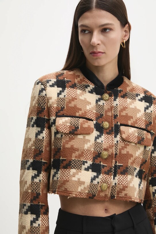 Answear.LAB marynarka z wełną v2335.ios czarny