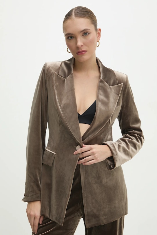Σακάκι από βελούδο Answear.LAB v2228.ios μπεζ WW25
