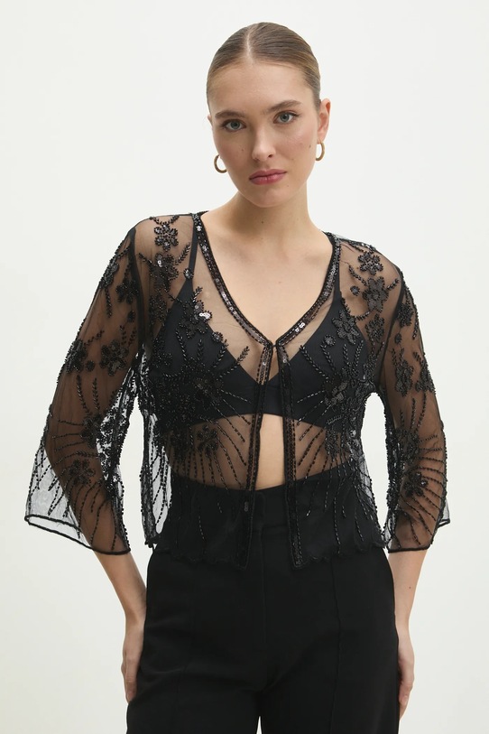 Answear Lab camasa cu modele negru .062.fos