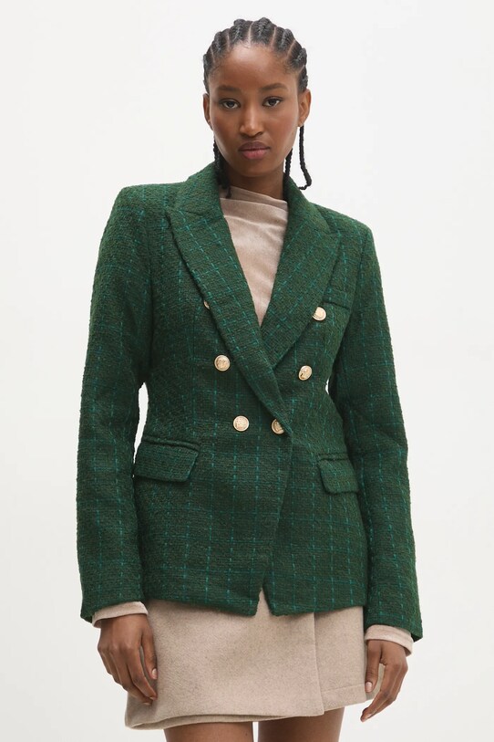 Answear Lab sacou cu captuseala verde v2121t.FLK
