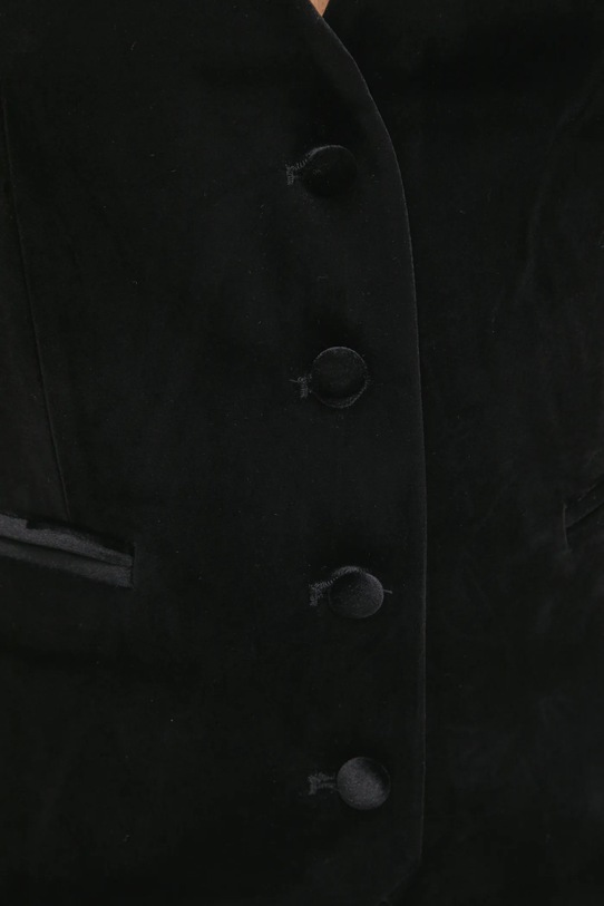 Velurová vesta Answear.LAB g2435.FLK černá