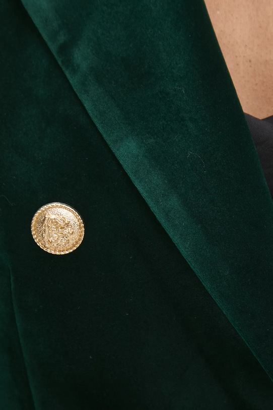 Σακάκι από βελούδο Answear.LAB v1721n.FLK πράσινο