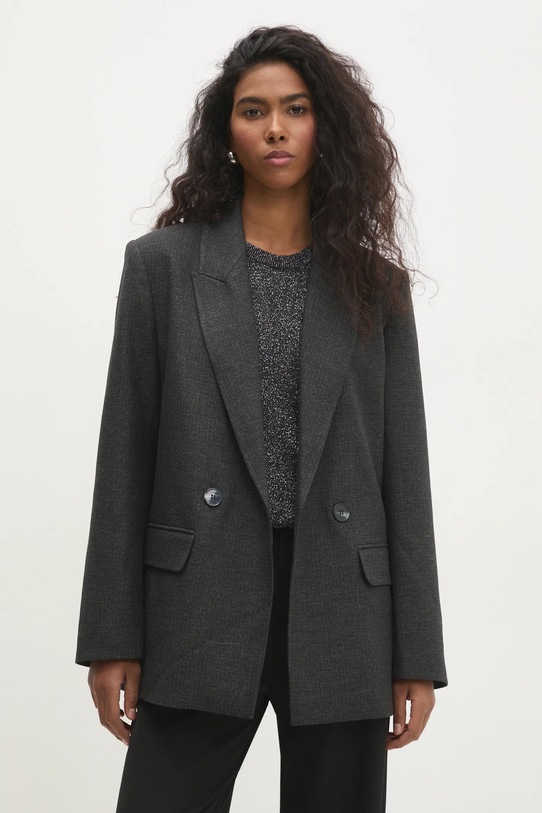 Answear.LAB marynarka tkanina szary 60743.tlk