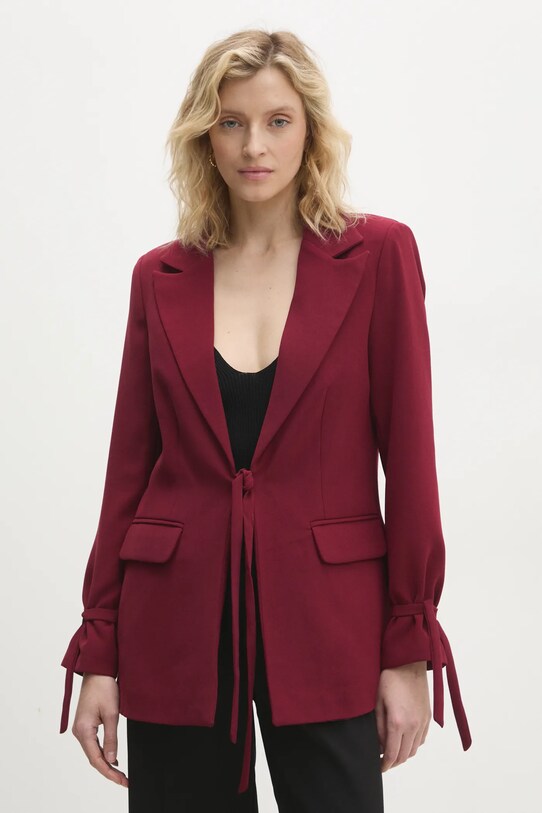Answear Lab sacou cu captuseala burgundia 9054.tms
