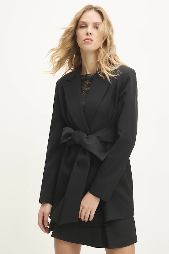 Answear Lab marynarka tkanina czarny 6505.tos