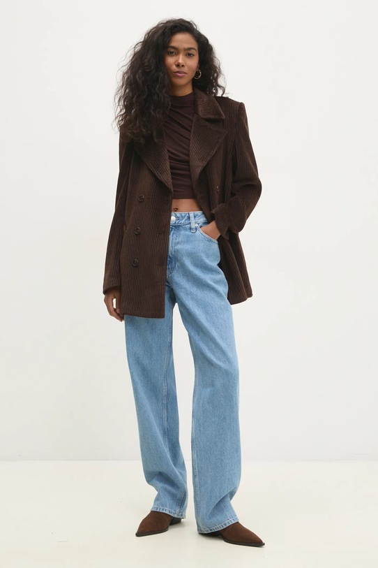 Ρούχα Μπουφάν με κορδόνι Answear.LAB b9181.ILK καφέ