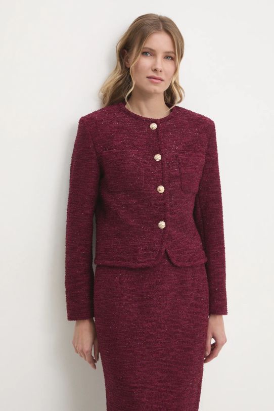 Σακάκι Answear.LAB ύφασμα κόκκινο eb064.ilk