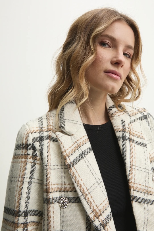 Answear.LAB marynarka bawełniana CA281.HKK beżowy