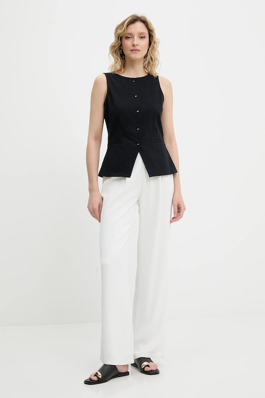 Βαμβακερό γιλέκο Answear.LAB LWV.620MARLIN.ums μαύρο WW25