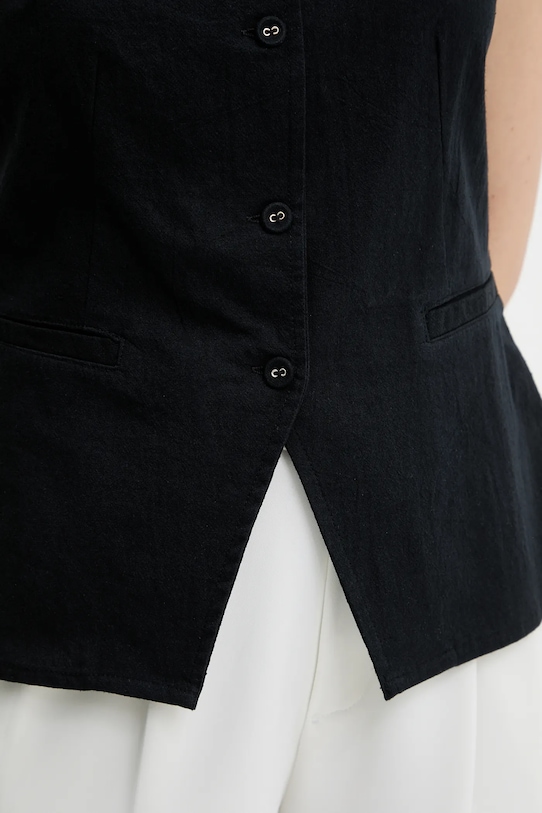 Βαμβακερό γιλέκο Answear.LAB LWV.620MARLIN.ums μαύρο