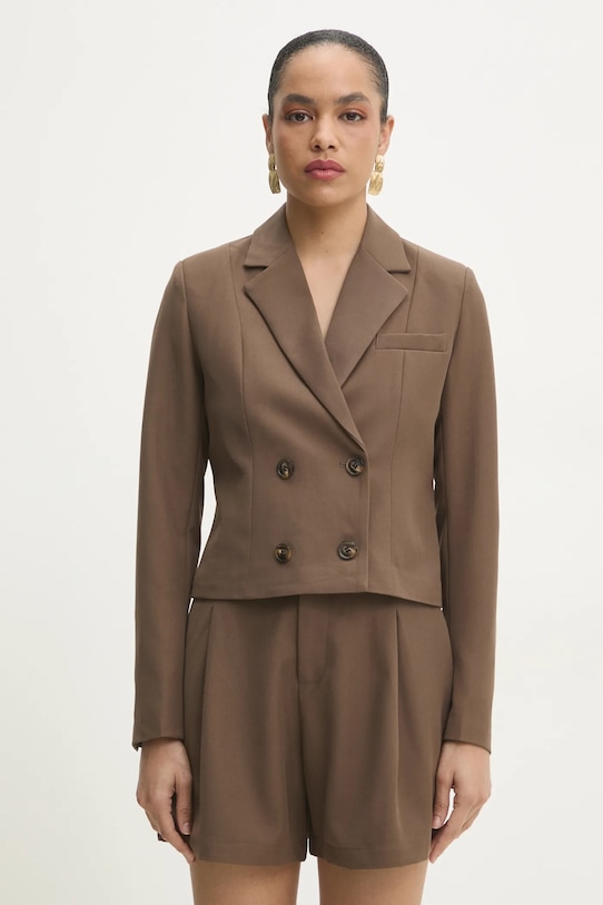 Answear Lab giacca tessuto marrone 1838.flk