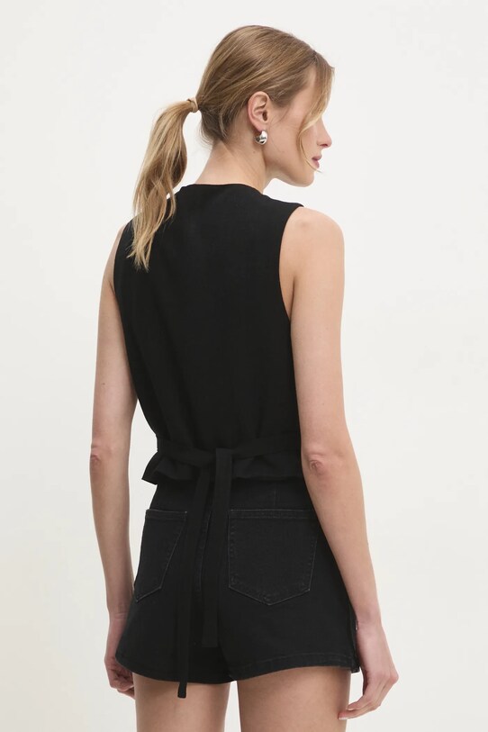 Одежда Жилетка с примесью льна Answear Lab mj8002 чёрный