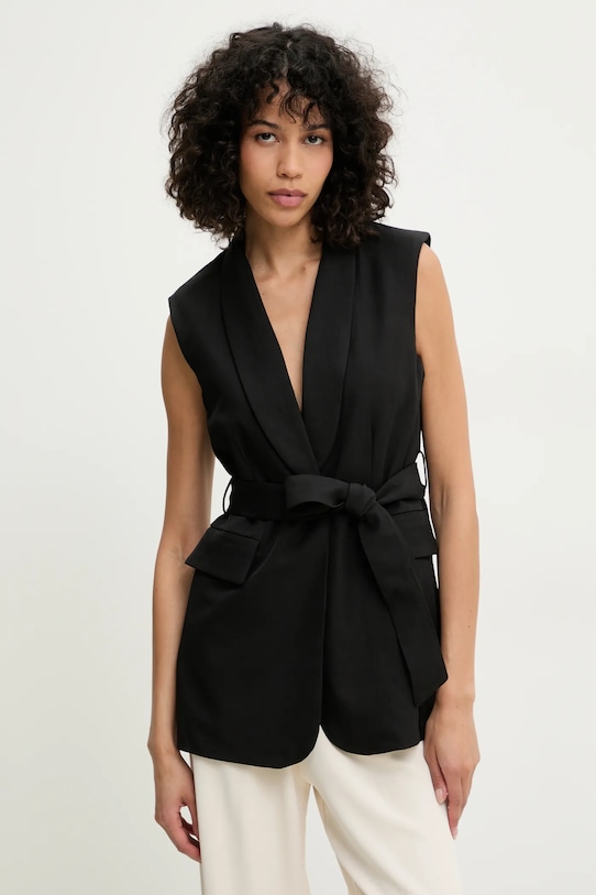Answear Lab vesta cu captuseala negru TR8756.hos