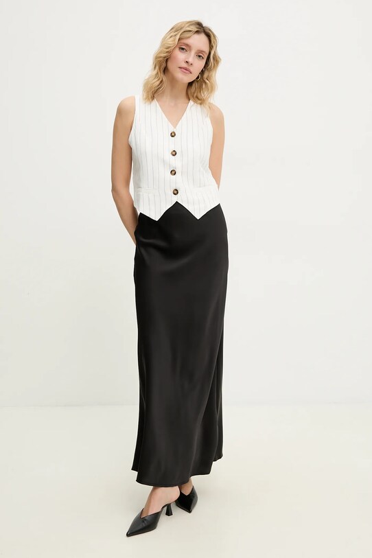 Answear Lab vestă de in MR22004.hms alb WW25