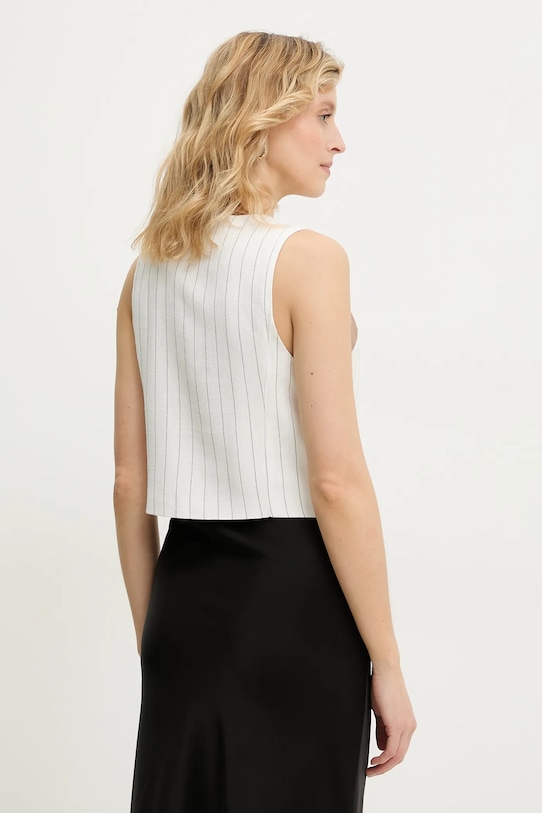 Îmbrăcăminte Answear Lab vestă de in MR22004.hms alb