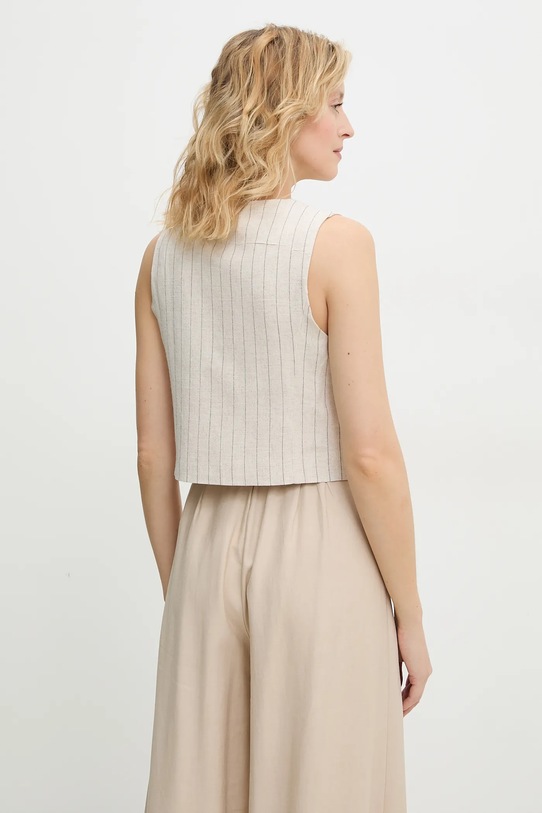 Одяг Льняний жилет Answear.LAB MR22004.hms бежевий