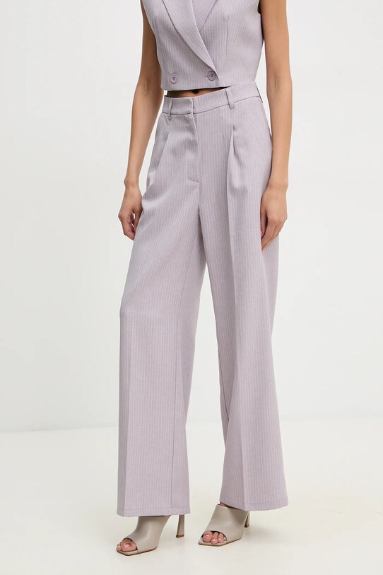 Answear Lab compleu - jachetă și pantaloni violet V331.P981.HWK