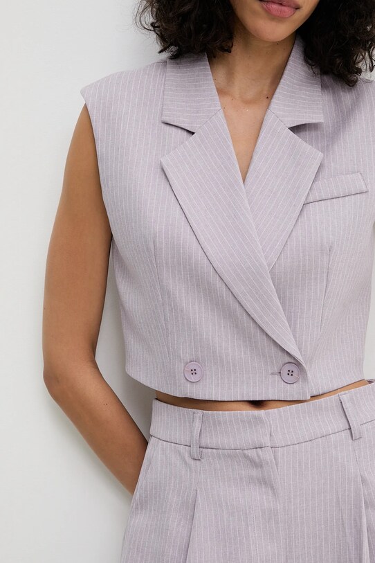 Answear Lab compleu - jachetă și pantaloni V331.P981.HWK violet