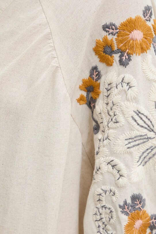 Přehoz se lnem Answear.LAB 3164.tos béžová