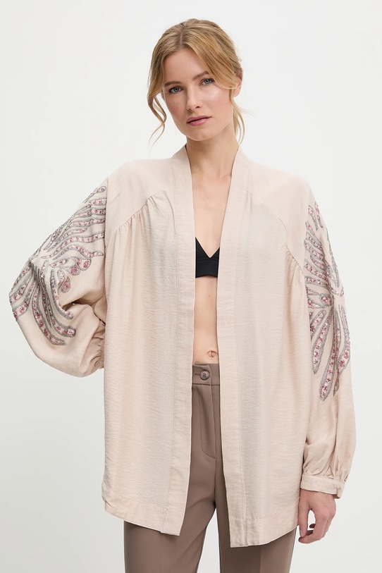 Answear.LAB marynarka tkanina różowy 33411.tos