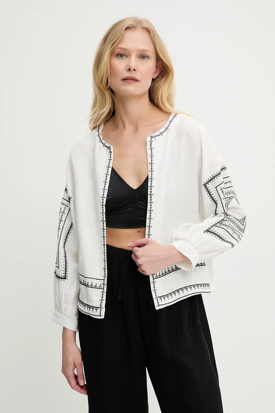 Answear.LAB blazer in cotone tessuto bianco G28.4907.tos