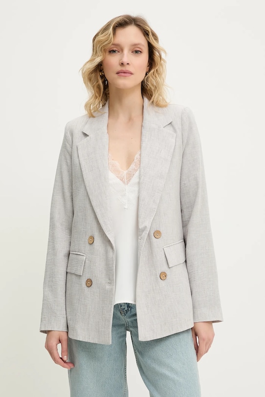 Answear.LAB marynarka tkanina szary D88685.tos