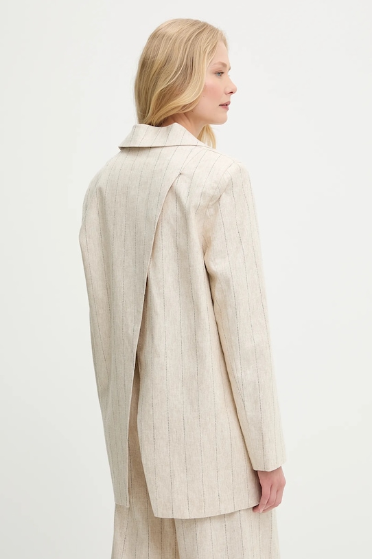 Oblečení Sako s příměsí lnu Answear.LAB 2626.HAK béžová