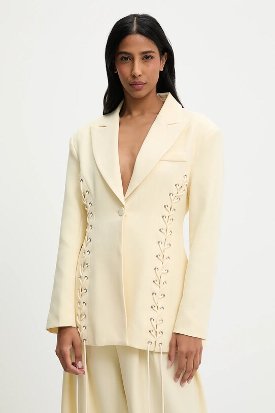 Answear Lab sacou cu captuseala galben V7739.iak