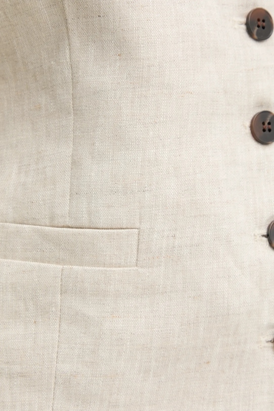 Льняной жилет Answear.LAB LD2557.hak бежевый