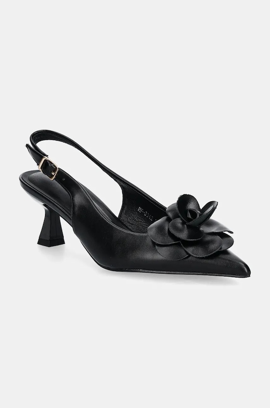 Lodičky Answear.LAB imitace kůže černá HF3342.hms