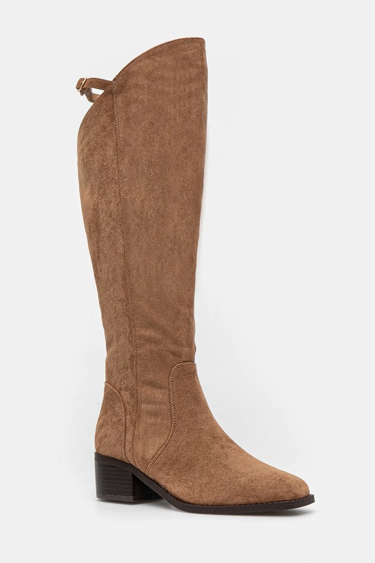 Answear.LAB kozaki słupek brązowy N2A2021.hos