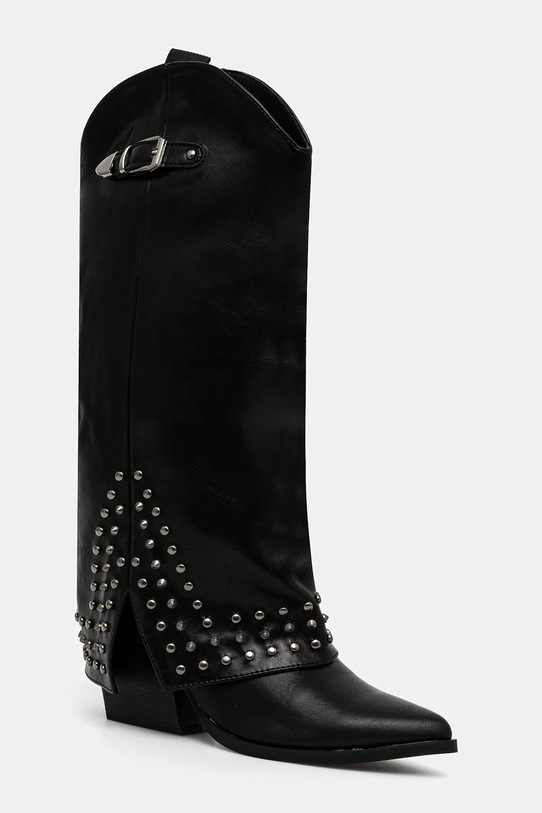 Westernové boty Answear.LAB sloupkový černá JH28038.hos