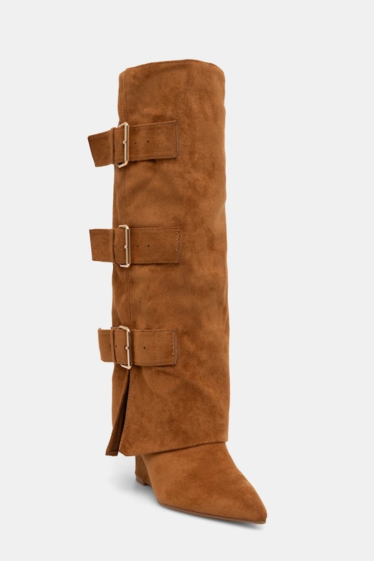 Kozačky Answear.LAB klín hnědá 18802.02.HWK