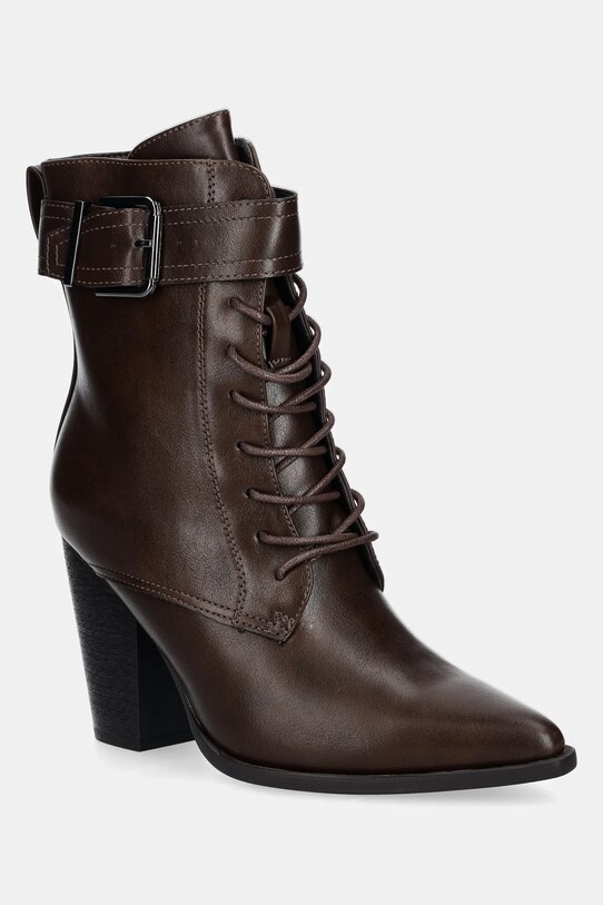 Answear Lab botine cu snur maro 6378.fos