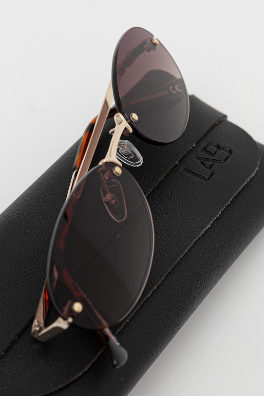 Akcesoria Answear.LAB okulary przeciwsłoneczne 016736.flk brązowy