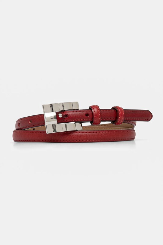 Answear.LAB pasek skórzany czerwony 1152.CMS