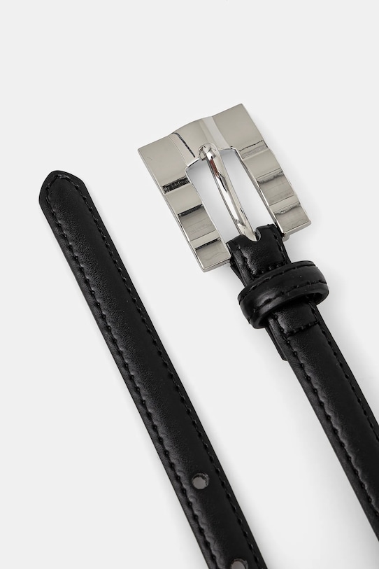 Kožený pásek Answear.LAB 1152.CMS černá WW25