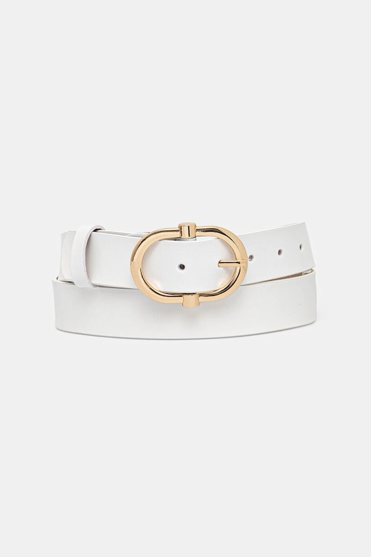 Answear.LAB pasek skórzany biały 2007.IKK