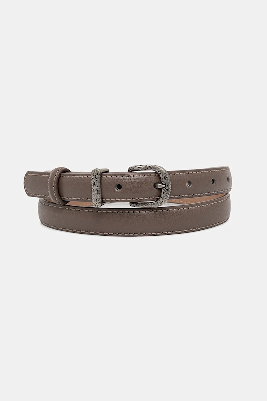 Шкіряний ремінь Answear.LAB бежевий 1300.cms